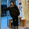喜诗莱 CESLAY冬季棉服套装女学院风韩版宽松拼色格子加厚棉衣外套牛仔裤两件套 黑拼格子棉服+加厚牛仔裤 S 【建议80--95斤】 实拍图