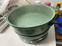 摩飞电器（Morphyrichards）多功能锅一锅多用 电锅炒菜一体不粘锅 分离式电炒锅电煮锅小电锅 鸳鸯电火锅料理锅 3L 清新绿（标配深煮锅+鸳鸯盘） 实拍图