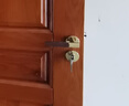 固特（GUTE）门锁室内静音卧室房门锁新中式木纹门把手通用型分体锁 亮金色门锁5895 实拍图
