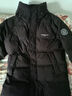鸭鸭（YAYA）爸爸羽绒服男冬中年男士加肥大码中老年男款冬季中长款保暖外套D 黑色-YE4B719178A 2XL 实拍图