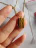 周大生【生日礼物送女友】黄金项链足金吊坠5G暴富小金砖套链金条 4.92g 实拍图