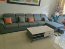 创繁现代可拆洗布艺沙发简约客厅小户型免洗科技布沙发组合家具 五人位+左右互换贵妃+茶几 乳胶+海绵座包/猫抓皮 实拍图