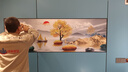 Dincmei顶创美卧室床头装饰画自粘墙贴纸画酒店宾馆民宿客厅沙发背景墙壁纸贴画 51.前程似锦 宽180cm-高60cm 【打印边框】 实拍图