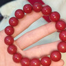 2025蛇年本命年朱砂手串正品男款女士高含量紫金砂单圈转运珠手链 12mm朱砂手串【附鉴定证书】 实拍图