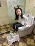 ONLYOU BABY儿童马桶坐便圈男女宝宝坐便器小孩厕所辅助器盖婴儿专用坐便垫圈 硅胶软坐垫+双层踩脚凳+送挂钩 月影灰 实拍图