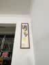 良木齐白石五福临门新中式入户玄关装饰画竖长条走廊挂画国画客厅壁画 A-五福临门 35*120CM-雅致红木框 实拍图