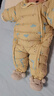 贝肽斯婴儿衣服宝宝连体衣保暖外出棉服冬季加绒加厚夹棉连帽哈衣 黄色长颈鹿 80cm 实拍图