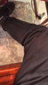 真维斯（Jeanswest）运动卫裤男款2025秋冬新款男士宽松束脚加绒哈伦裤休闲裤子男秋款 668黑色常规 2XL 实拍图
