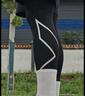 2XU Core系列梯度压缩长裤透气速干裤男运动健身力量训练跑步紧身裤 黑/银 M 实拍图