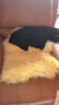 牧诺 澳洲羊毛地毯卧室整张羊皮羊毛飘窗毯 皮毛一体地毯羊皮坐垫 淡米色 澳洲1p70*110cm 实拍图