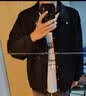 WHIM NASA男士麂皮绒夹克外套男春秋季款潮流学生高级感痞帅男生棒球服冬季 721排扣款-深灰色 XL 实拍图