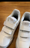adidas阿迪达斯童鞋儿童休闲鞋春夏男童女童魔术贴运动鞋小白鞋GW1987 实拍图