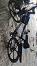 EG7山地自行车成人学生变速越野单车双减震赛车26寸青少年男女 六刀【升级减震 轻量铝架】黑蓝 26寸30速【适合：160-180CM】 实拍图