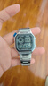 卡西欧（CASIO）男表小方块电子表 运动手表学生手表 多功能防水男士手表 小方表钢带AE-1200WHD-1A 实拍图