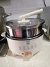 三角牌电火锅电煮锅家用多功能锅宿舍用锅蒸煮炒锅小电锅一体1-2-3-4-6人上蒸下煮可炒菜泡面锅电热锅 4L 【25CM锅口丨送304蒸笼】 实拍图