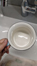 陌上纤虹 陶瓷漱口杯浴室卫浴洗漱刷牙杯情侣牙刷杯经典仿搪瓷杯洗漱用品 天蓝搪瓷漱口杯 实拍图