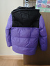 雪中飞【双面穿】儿童羽绒服冬季轻薄男女童面包服羽绒服蝶恋紫140cm 实拍图