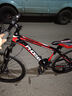 凤凰（Phoenix） 山地自行车成年人男士女士学生变速减震油刹线刹山地车自行车 黑红/铝合金车架/蓝图定位 26寸（身高160-180左右） 30速数字指拨/默认线碟可改油碟 实拍图