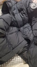 黑冰24新款户外女款连帽中长款鸭绒羽绒服冬季防风保暖羽绒服D 灰白 M 实拍图