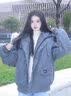 FDR旗舰店 美式毛领棉衣棉服男女秋冬季加厚保暖装外套派克服 灰色 [毛领可拆卸] L 实拍图