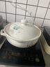 （JDL快递）家用陶瓷砂锅火锅酒店特大号煲汤沙锅瓦煲大容量石锅炖锅饭店串串火锅煲电磁陶瓷煲炉通用 3.5L陶瓷煲(电磁炉可使用导热片)28*9 实拍图