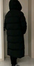 CLARKE QUEEN95%白鹅绒羽绒服女长款过膝2024新款宽松加厚外套潮 黑色 XS (160) （80-115斤卡码拍小） 实拍图