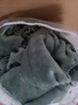 南极人（Nanjiren）牛奶绒被套200x230cm单件冬季加绒加厚1.5被罩珊瑚绒法兰绒被子套 贝壳边-翡翠【双面加绒】 1.8m床笠款四件套-被套200x230cm 实拍图