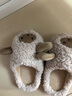 幸福玛丽（Cheerful Mario）幸福玛丽儿童棉拖室内家居毛毛冬毛拖鞋冬季保暖棉鞋男童女童拖鞋 实拍图