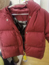 齐齐熊（ciciibear）【三防蓄热】男童羽绒服宝宝冬季连帽儿童保暖冬装加厚外套 新年红-白鸭绒-男女同款 120 -充绒量短款112.2g/长款163g 实拍图