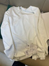 恒源祥含桑蚕丝莫代尔男士长袖T恤半高领内搭休闲打底衫白色上衣薄春秋 白色 薄款 L 170/110 实拍图