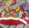 酷小帅 国潮舞狮龙头帽儿童动物头饰手工DIY不织布材料包幼儿园创意制作礼物创意手工亲子互动 红色款 实拍图