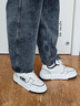 森馬（senma）男鞋2025秋冬新款青少年运动休闲国潮鞋子男士轻便小白鞋百搭板鞋 108白黑 39 实拍图