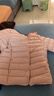 啄木鸟品牌女装轻薄羽绒棉服大码内胆加厚保暖2025年冬季新款棉衣袄外套 粉色 L 90-100斤 实拍图