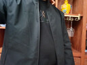 七匹狼夹克男春款三防立领外套男士商务休闲纯色防风衣单茄克衫男装上衣 001(黑色)-立领升级款 XL (175) 92A 实拍图