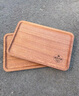 实木高颜值乌檀木盘子方形木盘创意木托盘家用茶盘水果餐盘木质盘 正宗乌檀木实木方盘 1个 25*12.5*2cm 实拍图