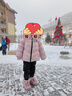 JEEP吉普女童雪地靴防滑冬季2024新款高帮儿童棉鞋紫兰花/淡粉27 实拍图