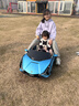 携手超大兰博基尼儿童电动车四轮汽车带遥控双人跑车亲子可坐大人粉色 烤漆蓝+22v15A锂电+MP4+大人后座 并排双人皮座+大人伸缩踏板+拖轮 实拍图