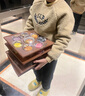 Gap【大小童同款】男女童仿羊羔绒加厚卫衣上衣646064 浅棕色 160 cm (14-15岁) 亚洲尺码 实拍图