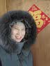 雪中飞中老年妈妈冬装羽绒服大毛领连帽中长款骐骥红宽松防寒保暖外套女 实拍图