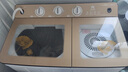长红视洁2026新款长红视洁半自动洗衣机20-60公斤家用双桶大容量甩干特价 蓝光+玻璃盖+钢桶+金色 双缸 20kg 实拍图