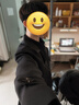 艾梵斯贝秋冬韩版高档风衣男长款潮流宽松过膝日系双排扣外套加厚夹棉大衣 黑色加棉 S（100-120斤） 实拍图