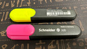 施耐德（Schneider）大容量荧光笔彩色标记号笔学生划重点做笔记办公用1-5mm 粉色单支1509 实拍图