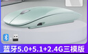 依选 M18无线鼠标三模蓝牙超薄鼠标可充电静音便携办公游戏适用于惠普华为华硕iPad台式笔记本电脑 苹果绿-蓝牙三模版【2.4G+蓝牙5.0+5.1】 实拍图