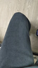真维斯（JEANSWEST）阔腿裤子女2025春秋季新款直筒休闲裤女装宽松百搭雪尼尔垂感长裤 加绒 灰蓝 纯色 L 实拍图