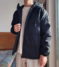 Gap男装徽章logo抽绳立领连帽羽绒服纯色外套677652 海军蓝 2XL (185/104A) 亚洲尺码 实拍图