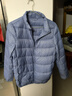 真维斯（JEANSWEST）羽绒服女轻薄短款冬季立领修身保暖显瘦加绒外套女浅蓝色M 实拍图