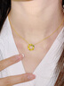 中国黄金（CHINA GOLD）莫比乌斯环黄金项链女999足金珐琅彩吊坠七夕情人节礼物送女朋友 莫比乌斯环吊坠赠银链+花语礼盒【纪念品】 晒单实拍图