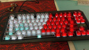 臻火电竞 雾透键帽 正刻侧刻雾面透光透明 适用wooting小蜜蜂美加狮磁轴机械键帽 60/65/68/75/108配列 红透键帽 (侧刻)-94键 实拍图