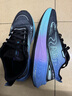 安德詹姆斯2025新款跑步鞋减震长跑竞速碳板跑鞋青少年大码学生马拉松运动鞋 黑兰 41 (脚宽脚胖拍大一码) 实拍图