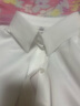 【轻奢缎面衬衣】2025新款女士洋气衬衫法式醋酸高级感上衣 白色 暗扣（醋酸纺缎面） 长袖 2XL 建议【131-140】斤 实拍图